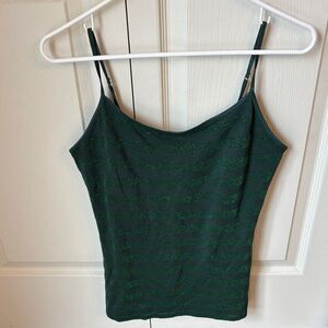 Vintage Y2K Express metallic Striped Women's Camisole Top size large GUC holiday